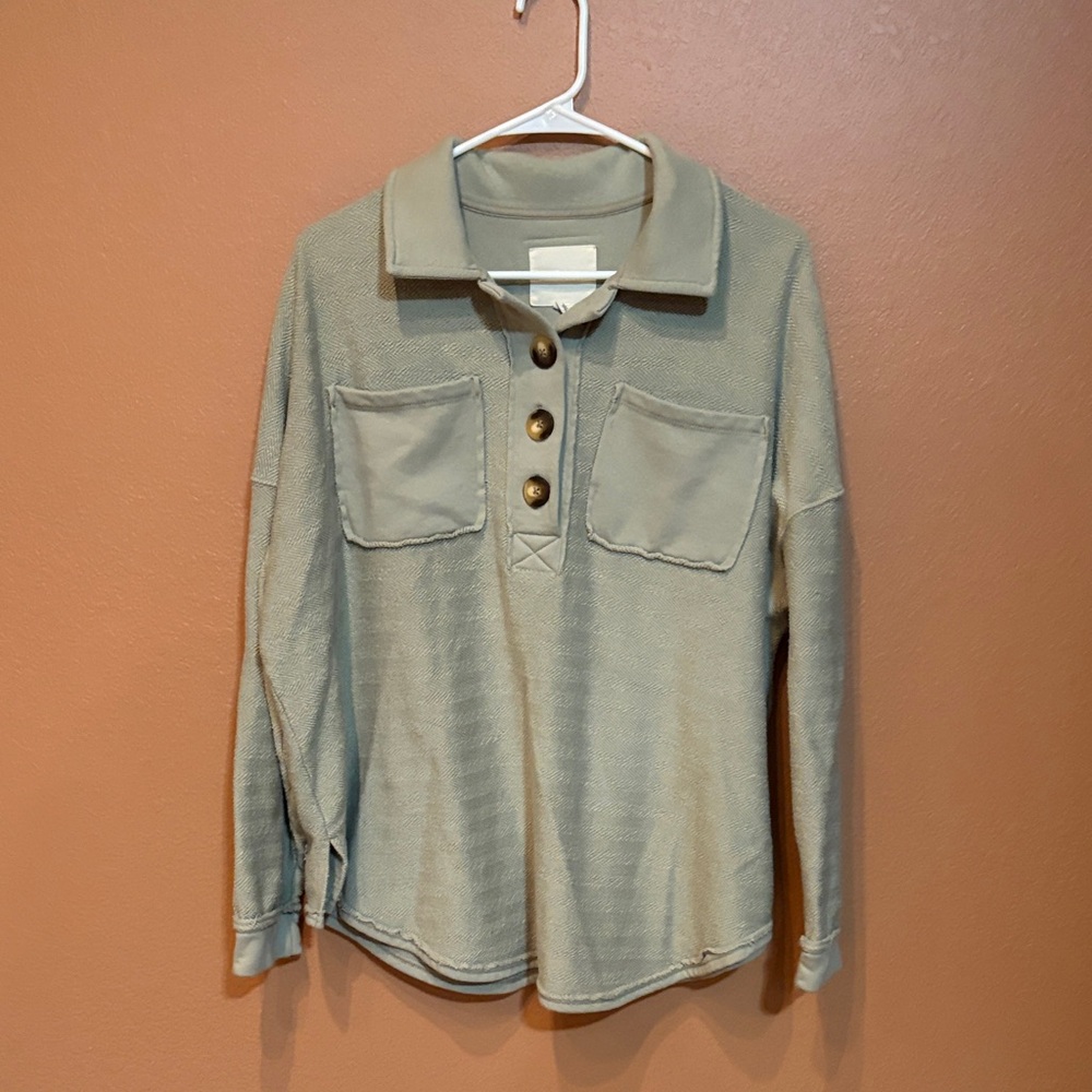 American Eagle Outfitters Sage Green Top